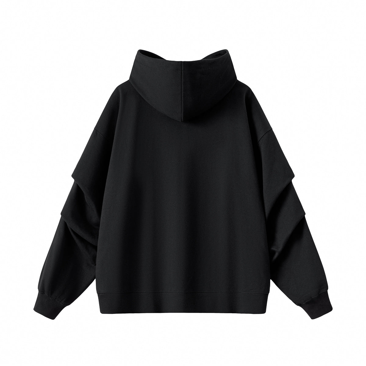 Panel Sleeve Heavyweight Pullover Hoodie