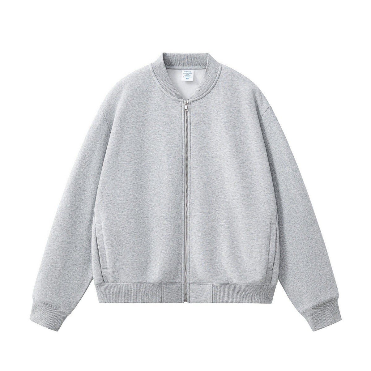Clean Full-Zip Bomber Sweatshirt