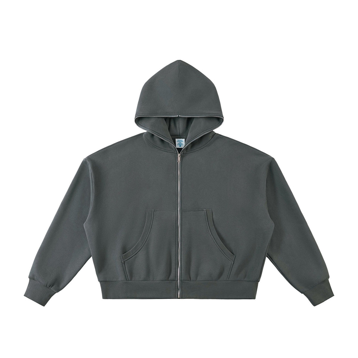 Boxy Full Zip Fleece Hoodie