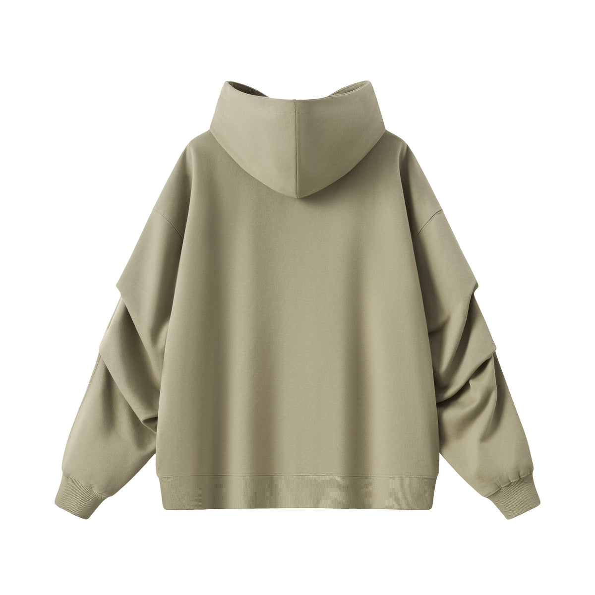 Panel Sleeve Heavyweight Pullover Hoodie