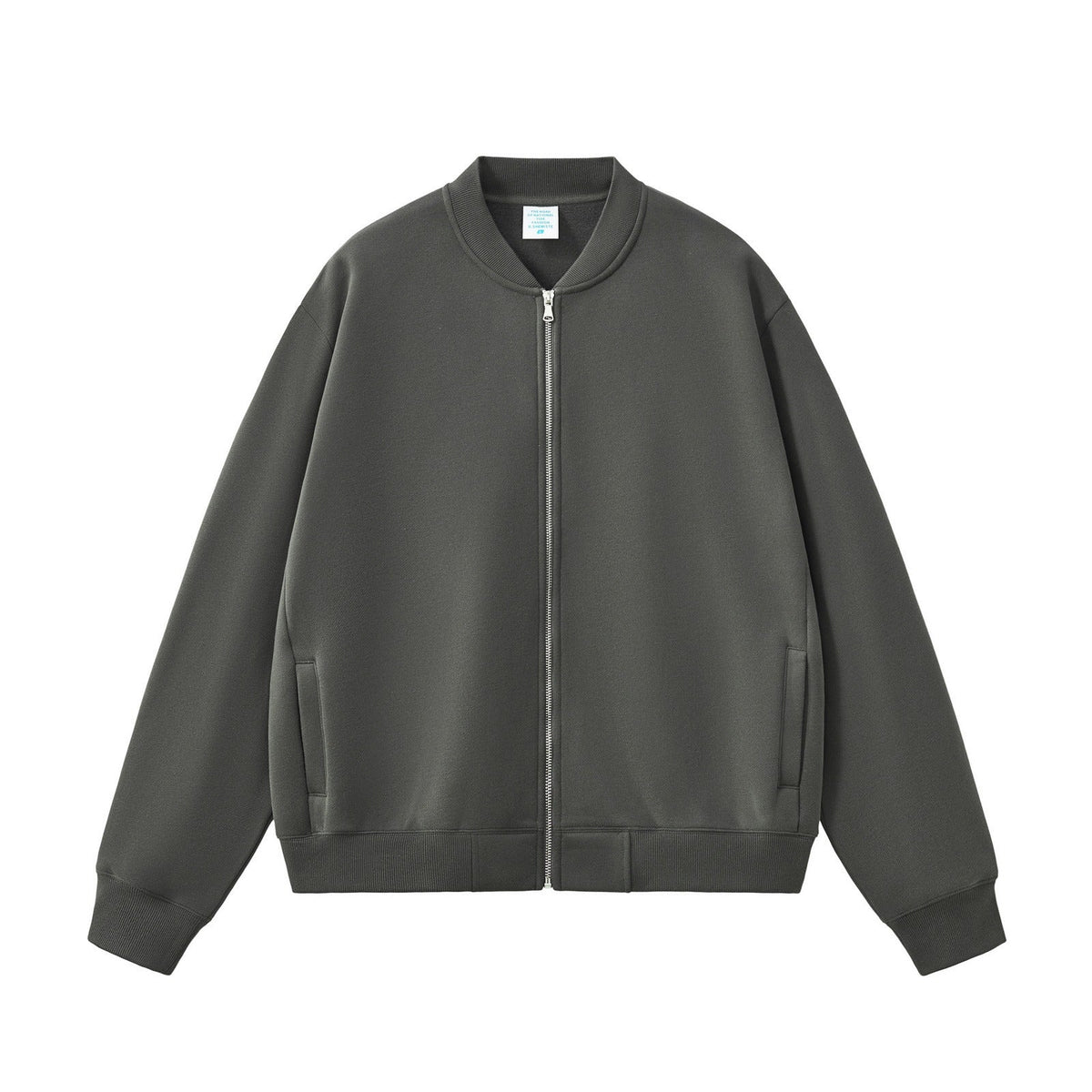 Clean Full-Zip Bomber Sweatshirt