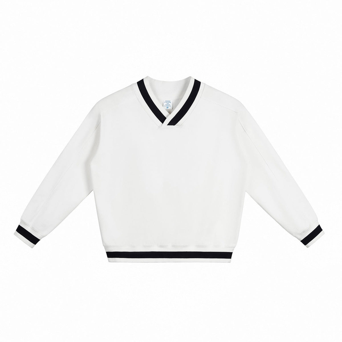 Varsity V-Neck Boxy Sweatshirt