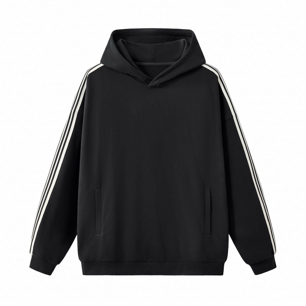 Side Stripe Fleece Pullover Hoodie