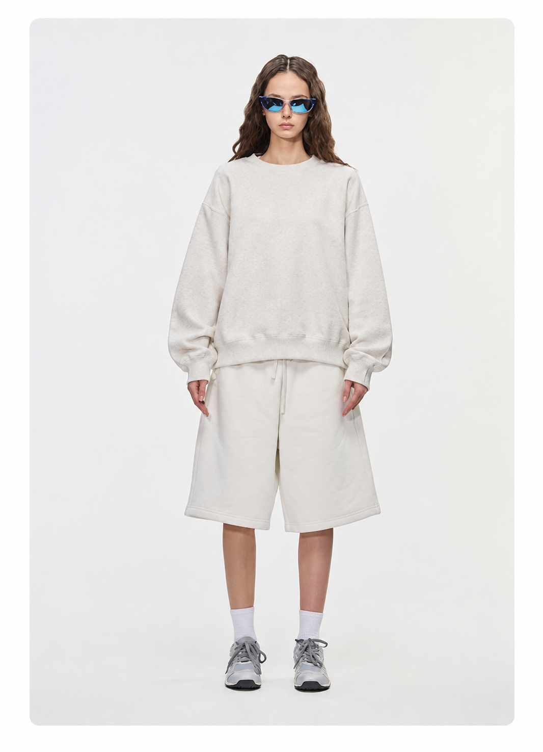 Unisex Oversized Casual Cotton Crewneck Sweatshirt