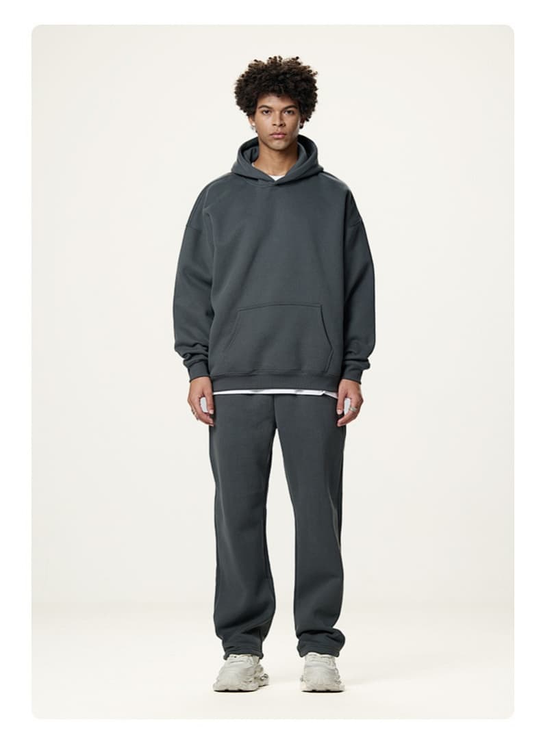 Fleece Lined Relaxed Pullover Hoodie