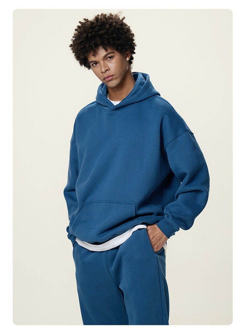 Fleece Lined Relaxed Pullover Hoodie
