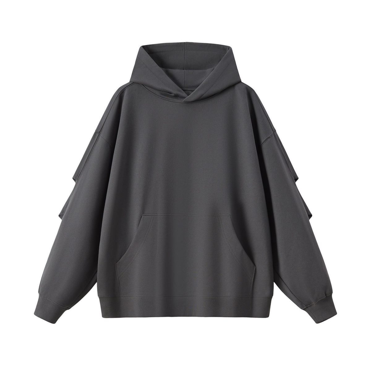 Panel Sleeve Heavyweight Pullover Hoodie