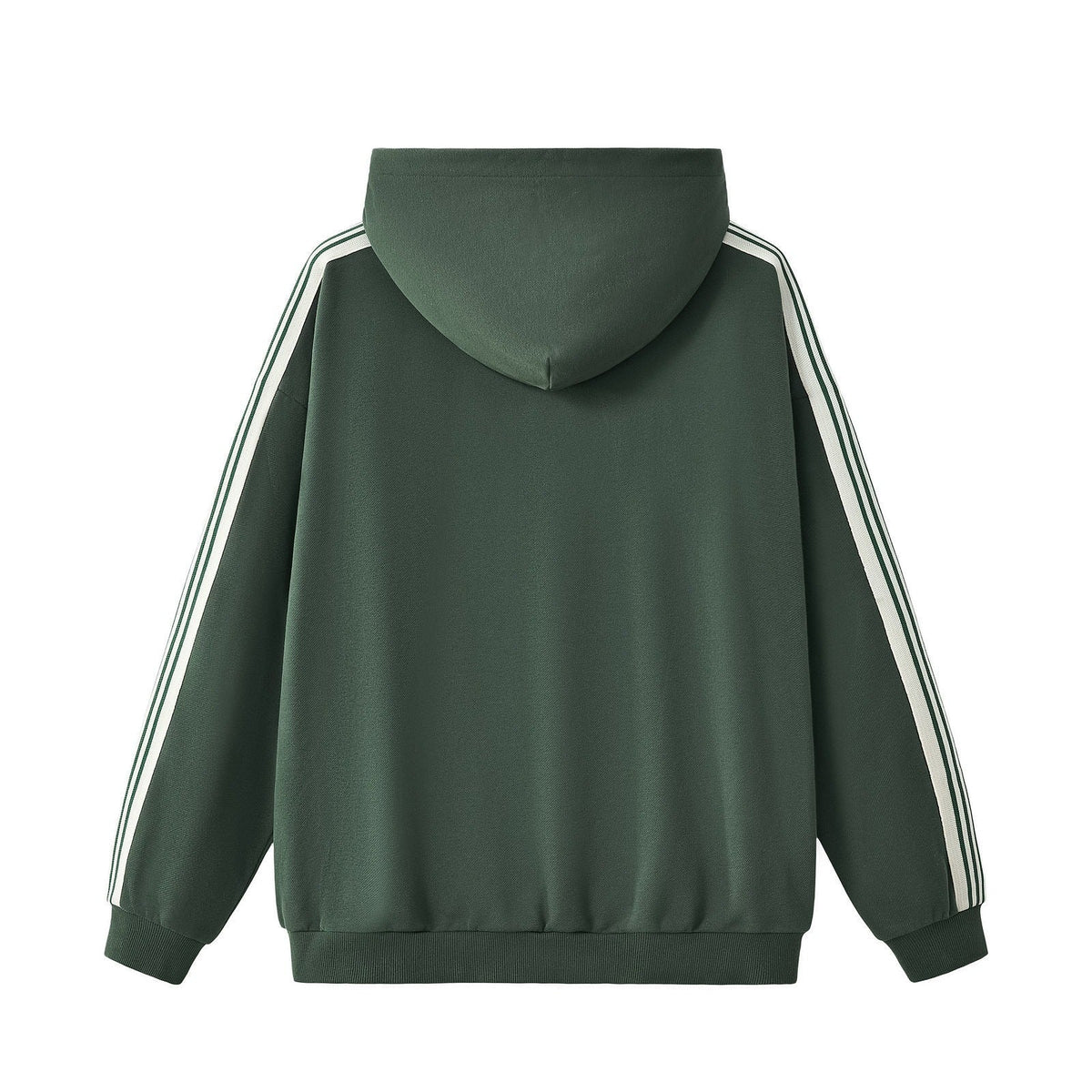 Side Stripe Fleece Pullover Hoodie