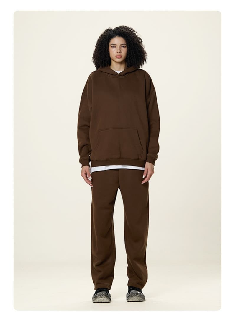 Fleece Lined Relaxed Pullover Hoodie