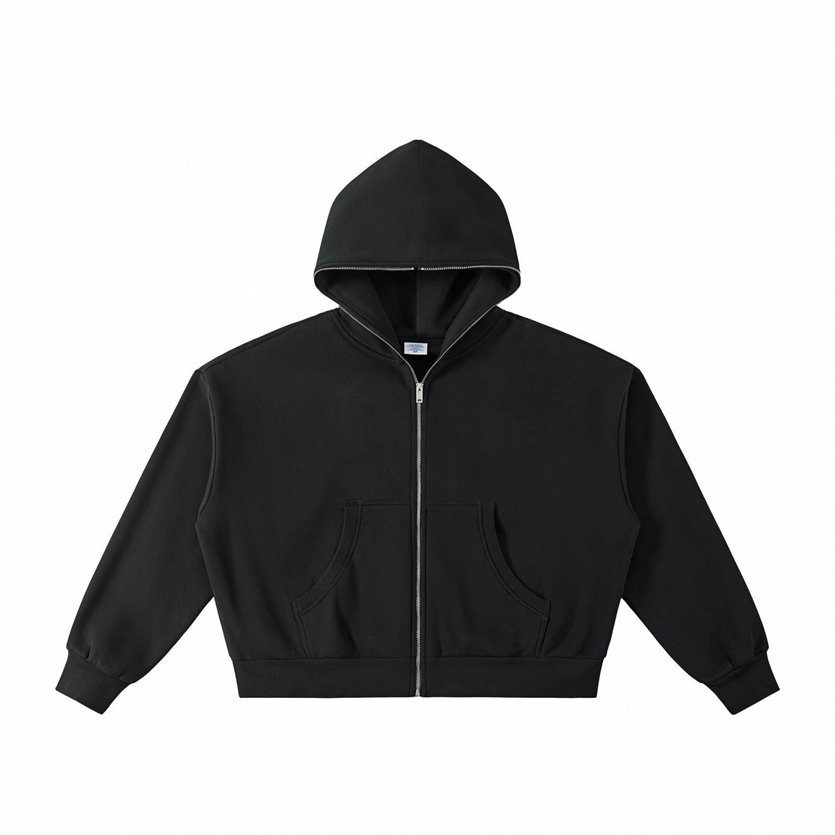 Boxy Full Zip Fleece Hoodie