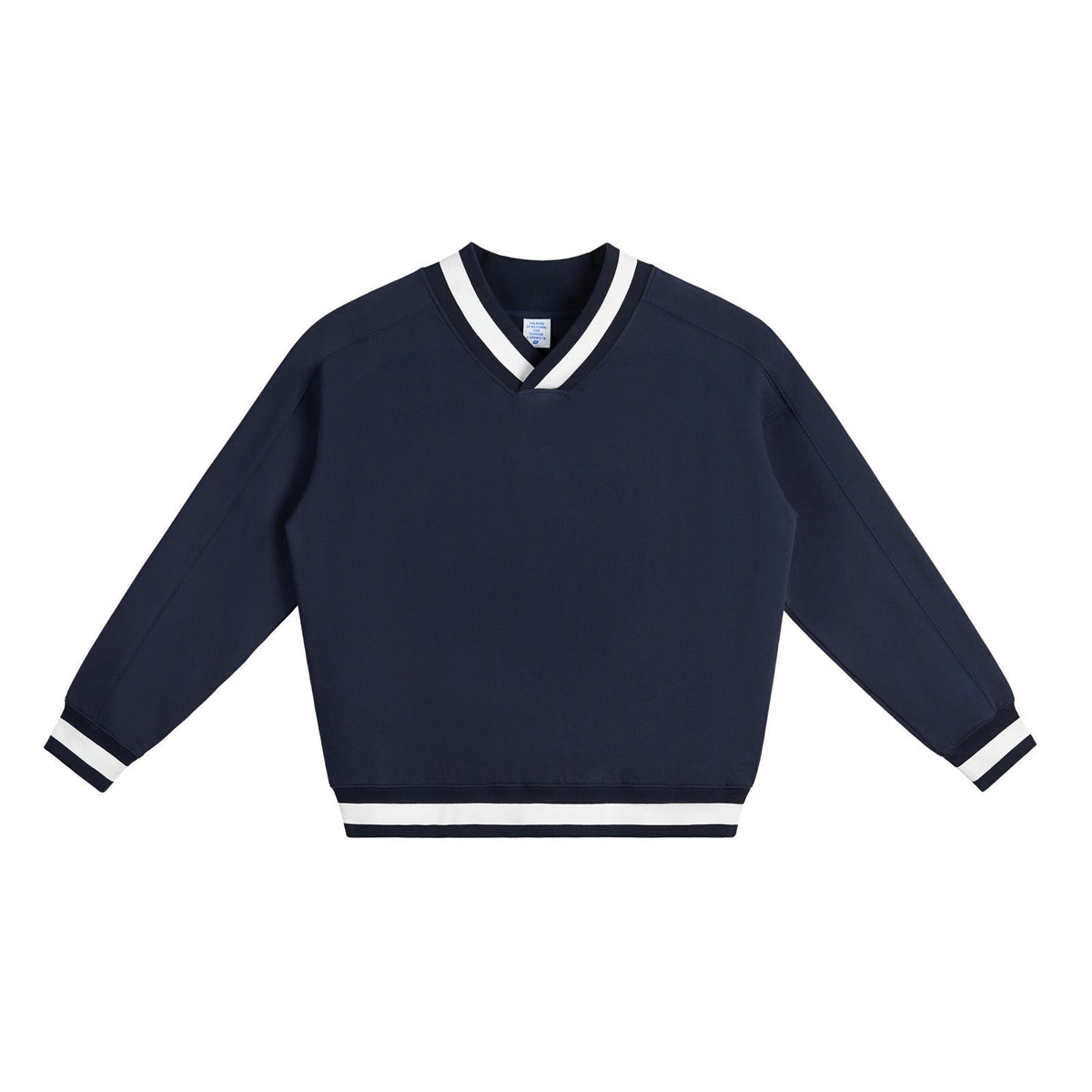 Varsity V-Neck Boxy Sweatshirt