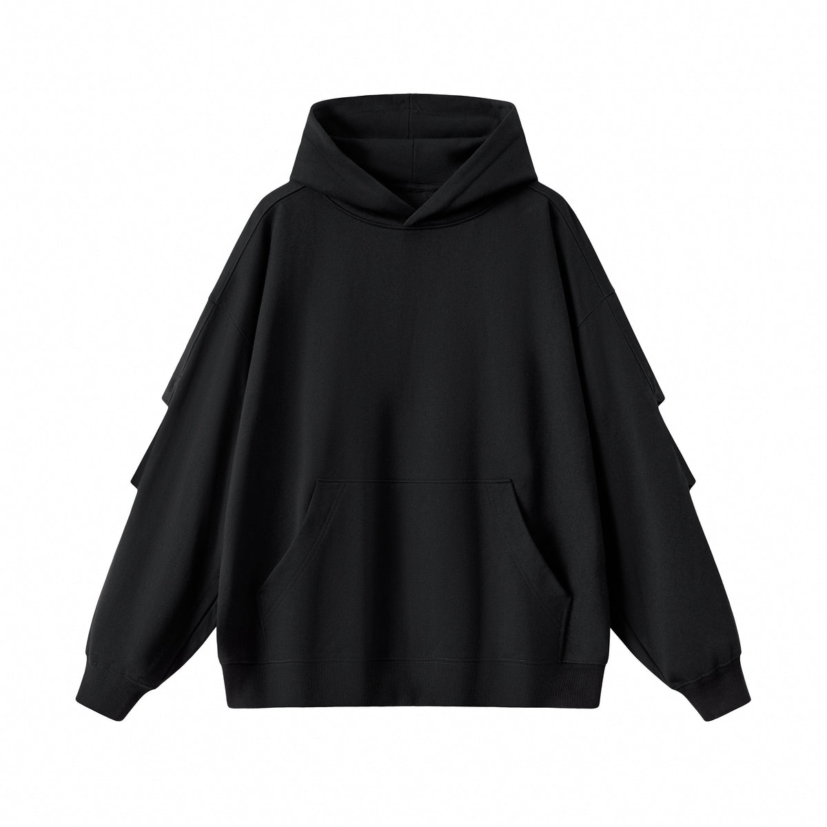 Panel Sleeve Heavyweight Pullover Hoodie