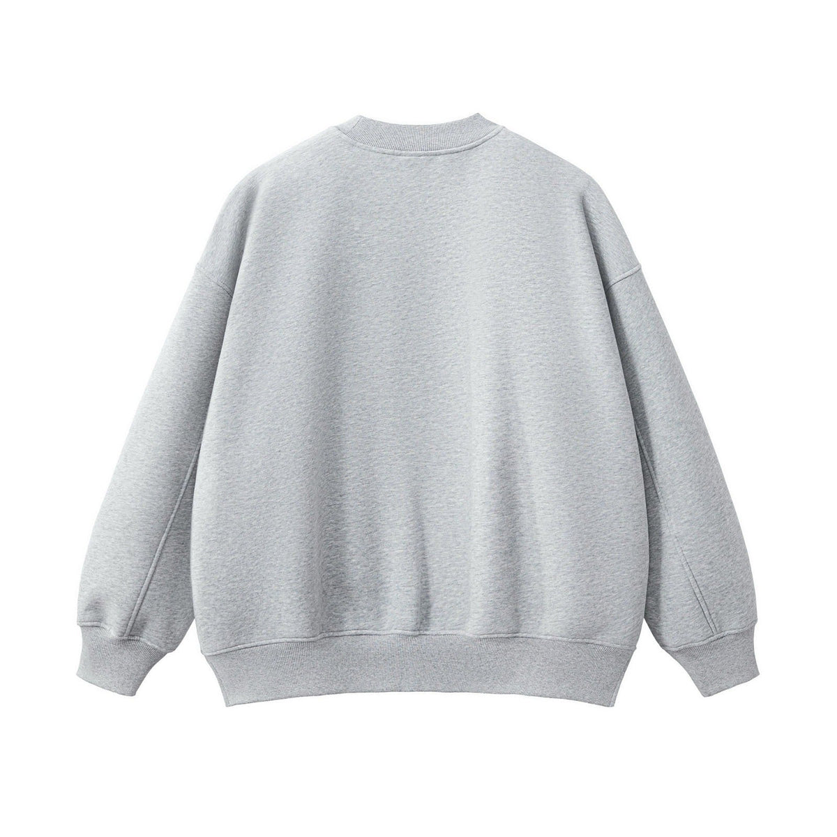 Side Split Relaxed Crewneck Sweatshirt