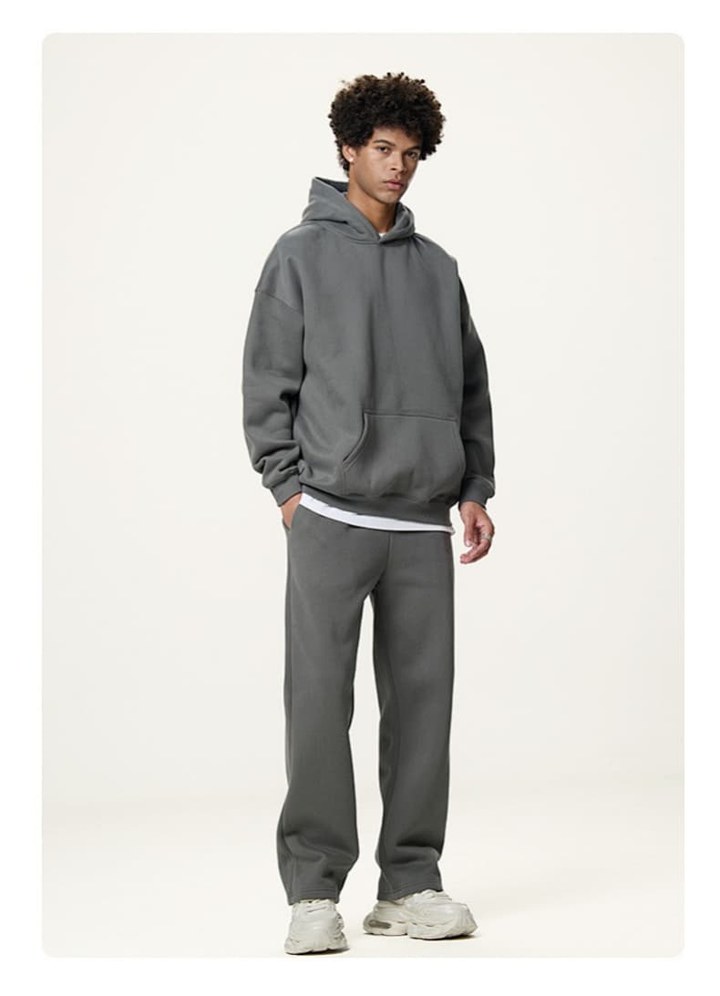 Fleece Lined Relaxed Pullover Hoodie