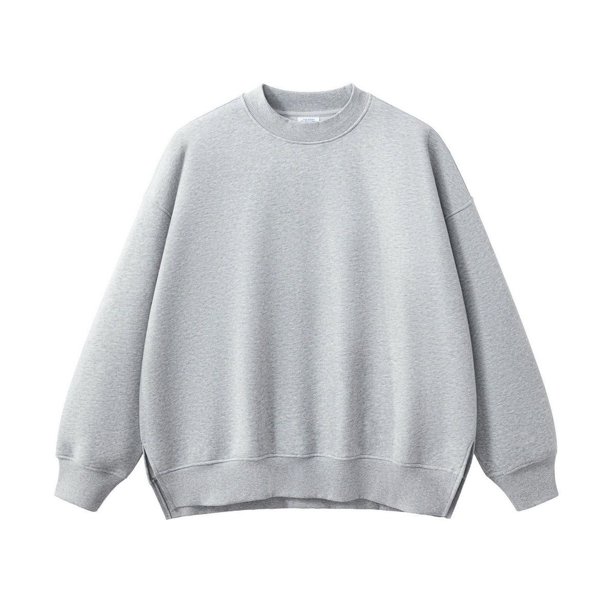 Side Split Relaxed Crewneck Sweatshirt