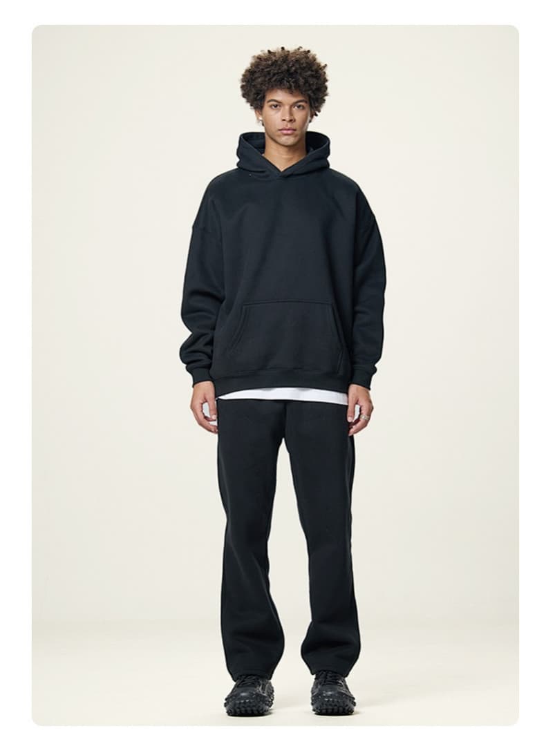 Fleece Lined Relaxed Pullover Hoodie