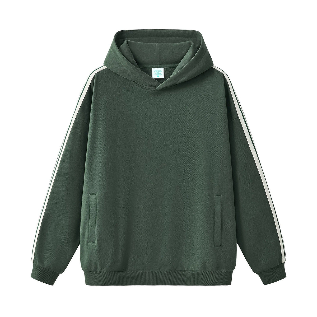 Side Stripe Fleece Pullover Hoodie
