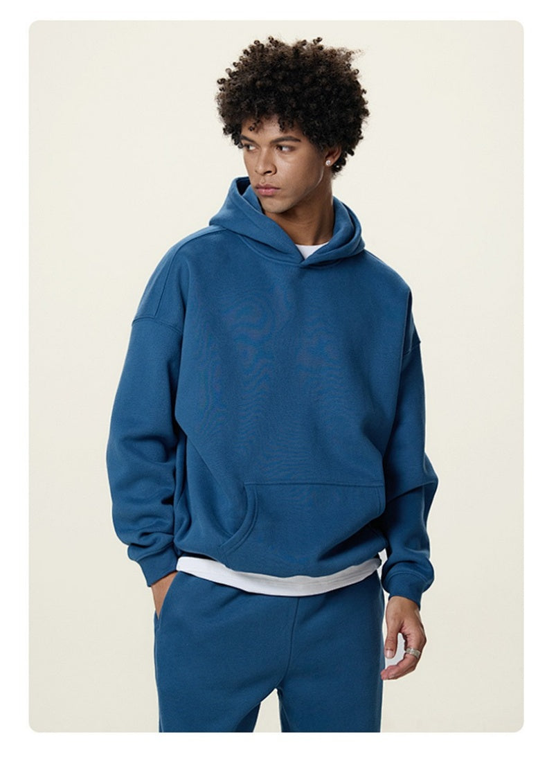 Fleece Lined Relaxed Pullover Hoodie